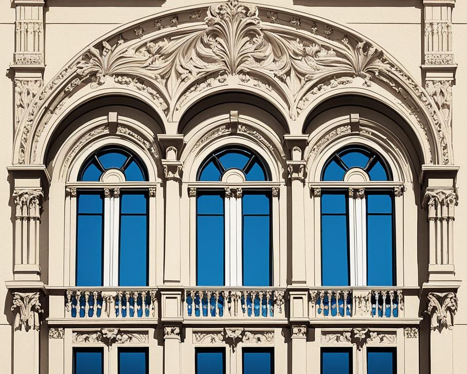 Fensterlaibung in historischer Architektur