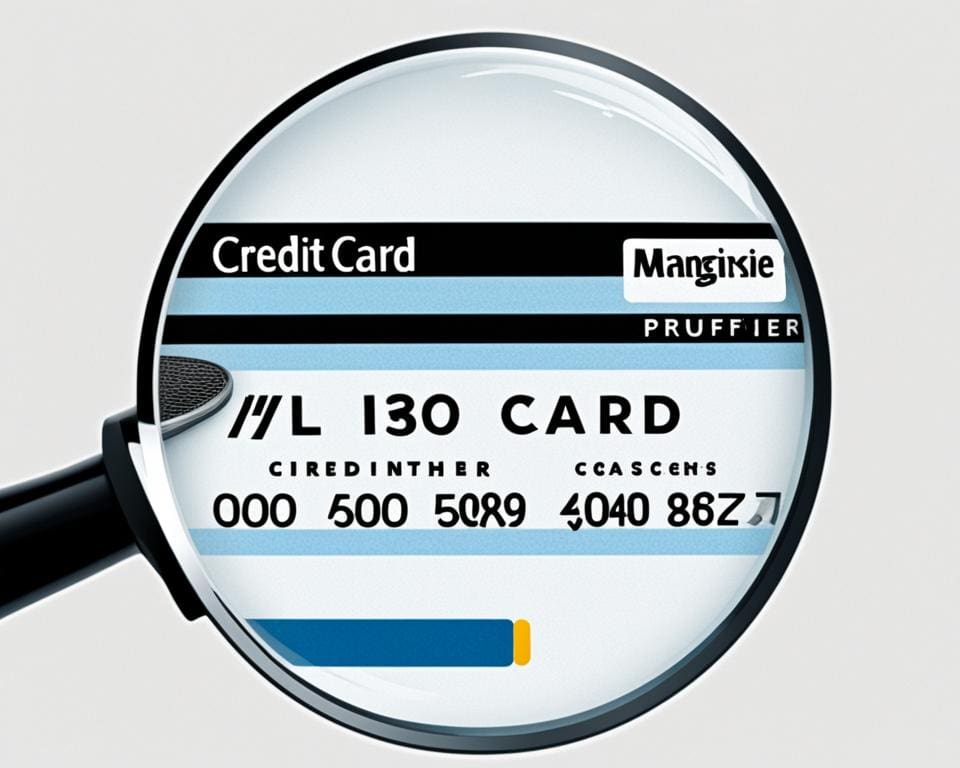 Prüfziffer auf Kreditkarte