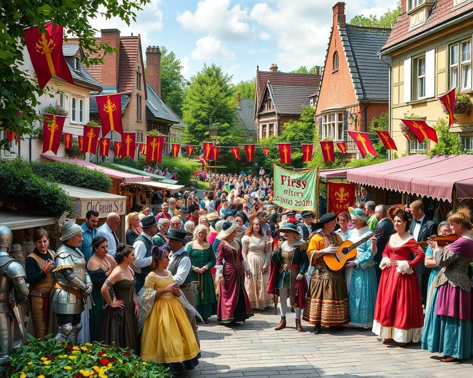 Historische Festivals mit Kostümen