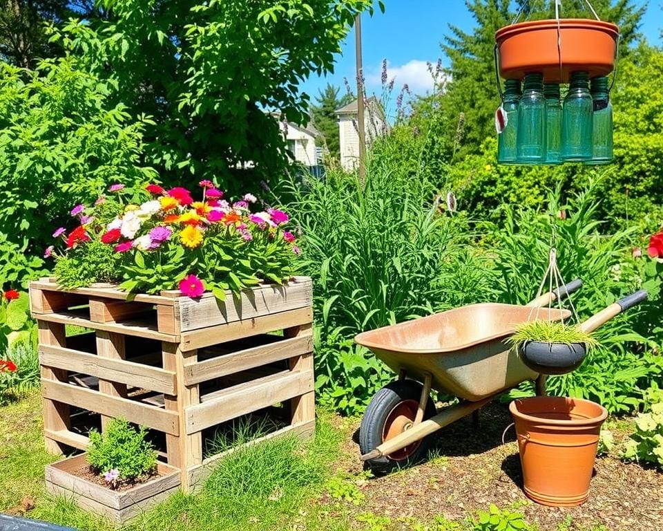 Nachhaltigkeit im Garten durch Upcycling