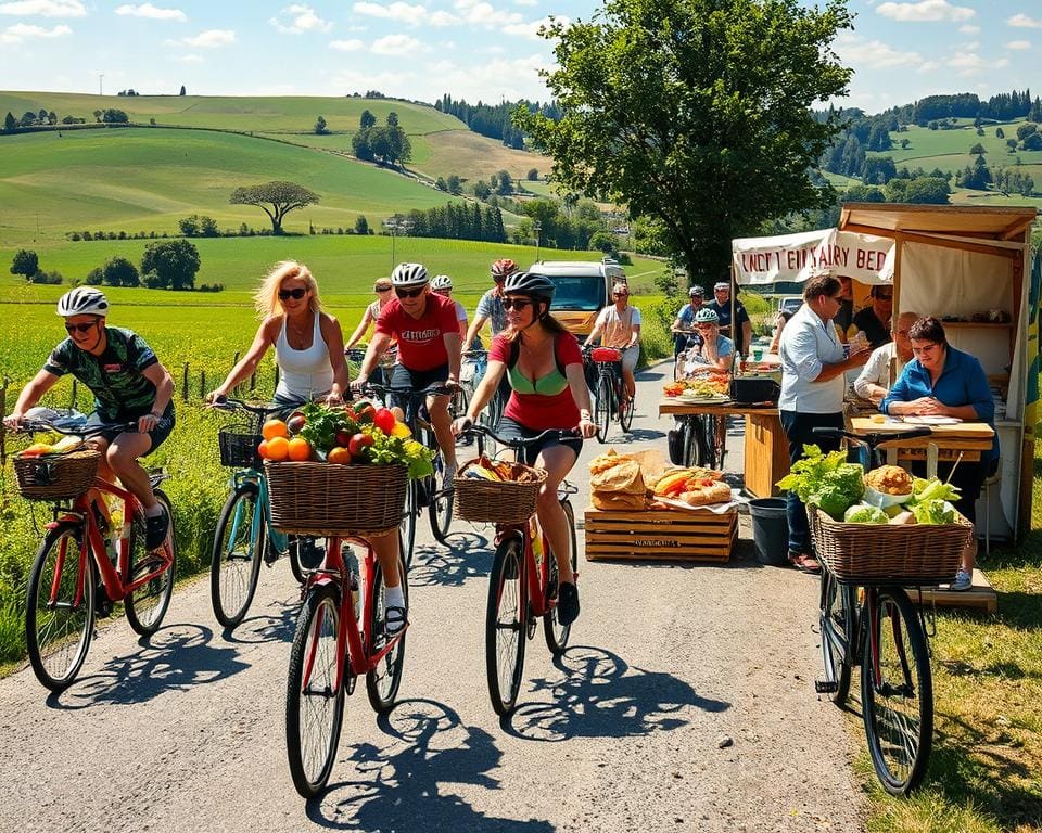 kulinarische Fahrradrallyes für Feinschmecker