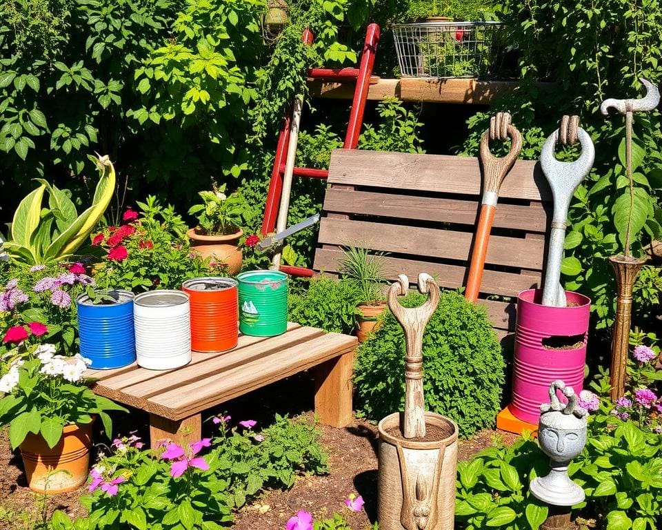 Nachhaltigkeit im Garten durch Upcycling