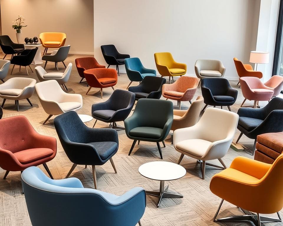 Variantenreichtum der Design-Sessel von BoConcept