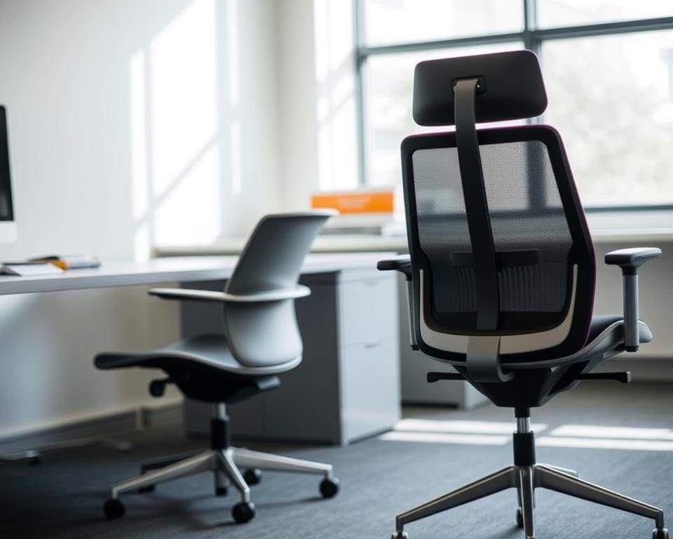 Aeron Stuhl und Embody Stuhl von Herman Miller