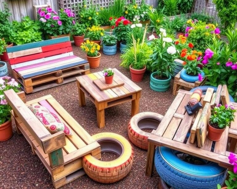 DIY-Upcycling-Projekte für Gartenmöbel