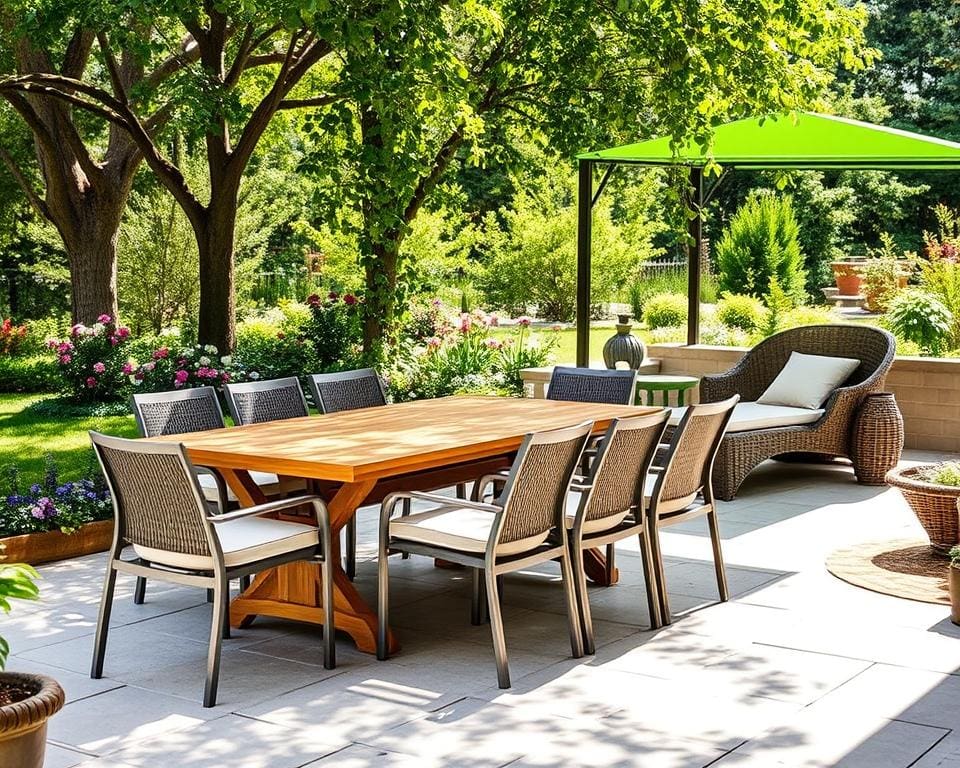 Die besten Materialien für langlebige Gartenmöbel