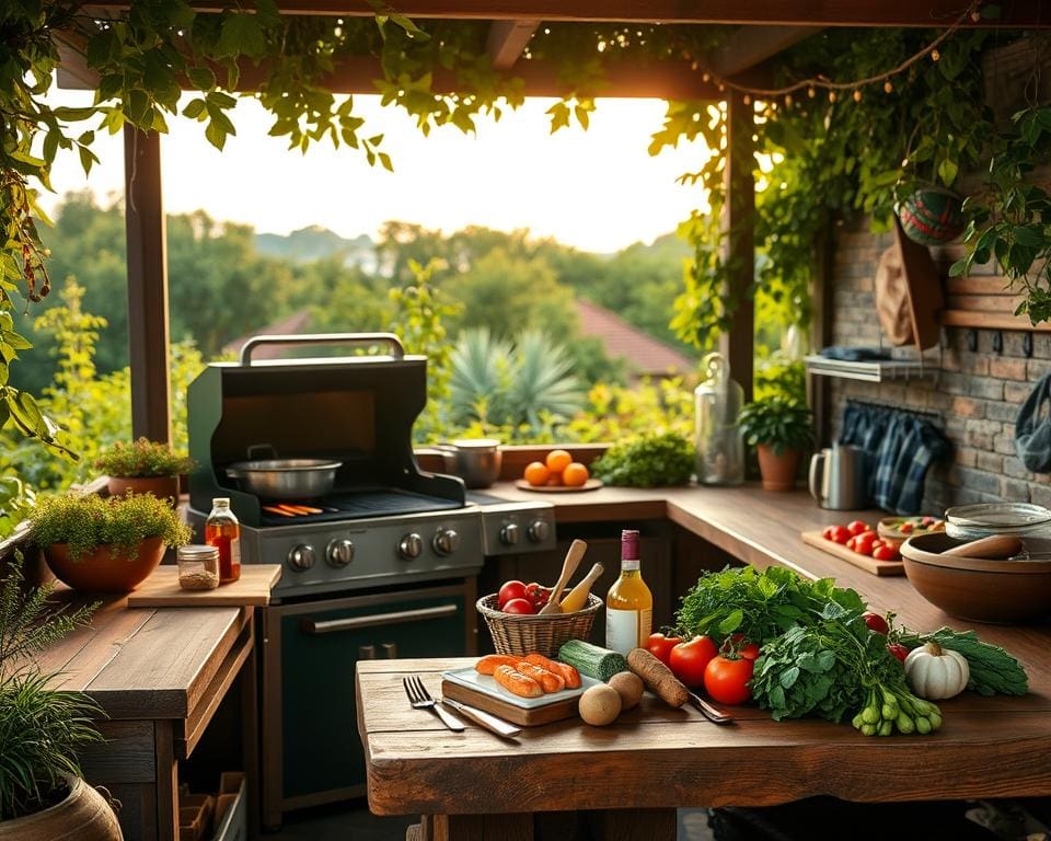 Kochen im Freien: Die Outdoor-Küche planen