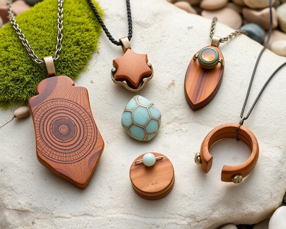 Schmuck aus der Natur: Holz, Stein und mehr