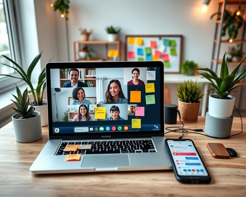 Virtuelle Tools für Teamarbeit von zu Hause