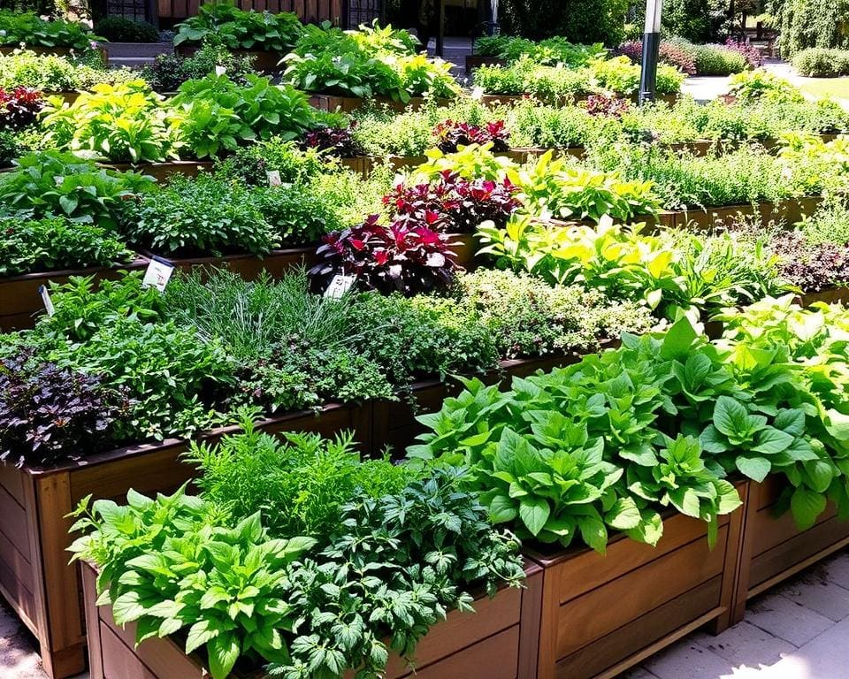 Kräuter-Terrassen: Aromatische Pflanzen arrangieren